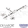 Grohe 34231000 Mixer Spare Tech Diagram