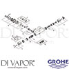 Grohe 34236 Mixer Spare Tech Diagram