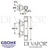 Grohe Ondus Thermostat Shower Mixer Dimensions
