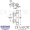 Grohe Ondus Thermostat Shower Mixer Dimensions