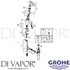 Grohe 3427000A Mixer Spare Tech Diagram