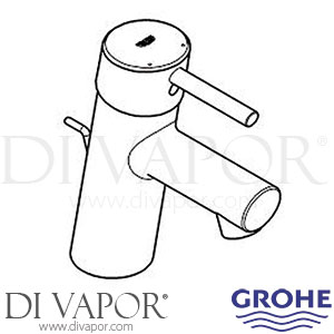 Grohe 34270ENA Concetto Brushed Nickel Single-Lever Basin Mixer (1/2 Inch) S-Size Spare Parts