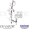 Grohe 34270ENA Mixer Spare Tech diagram