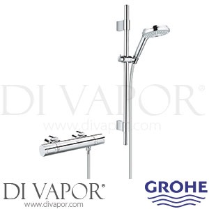 Grohe 34275000 Grohtherm 3000 Cosmopolitan Thermostatic Shower Mixer (1/2 Inch) Spare Parts