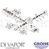 Grohe 34276000 Mixer Spare Tech Diagram