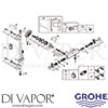 Grohe 34281001 Mixer Spare Tech Diagram