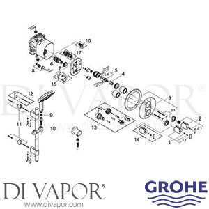 Grohe 34282 Grohtherm 2000 Comfort Set Spare Parts