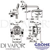 Grohe 34283001 Spare Diagram