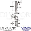 Grohe 34286 Mixer Spare Diagram