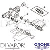 Grohe 34303 Mixer Spare Tech Diagram