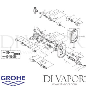 Grohe 34310000 | 34310 000 Grohtherm Auto 2000 Shower Spare Parts