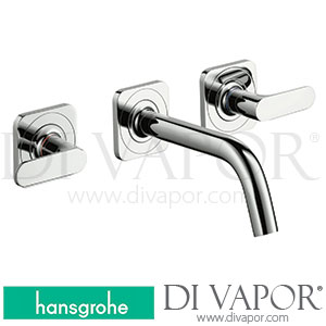 Hansgrohe 34313000 AXOR Citterio M 3-Hole Basin Mixer for Concealed Installation Wall-Mounted with Spout 166 Mm, Lever Handles and Escutcheons >01/10 Spare Parts