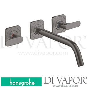 Hansgrohe 34315340 AXOR Citterio M 3-Hole Basin Mixer for Concealed Installation Wall-Mounted with Spout 226 Mm, Lever Handles and Escutcheons >03/17 Spare Parts