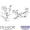 Grohe 34321 Mixer Spare Tech Diagram