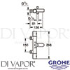Grohe 34323 Mixer Spare Diagram
