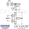 Grohe Veris Thermostatic Bath Mixer Dimensions