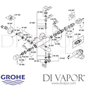 Grohe 34334000 Grohtherm Auto 1000 Bar Mixer Shower Spare Parts