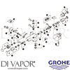 Grohe 34357 Mixer Spare Tech Diagram
