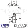 Grohe Automatic 2000 Compact Thermostatic Mixer Dimensions