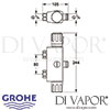 Grohe Automatic 2000 Compact Thermostatic Mixer Dimensions