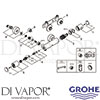 Grohe 34430000 Mixer Spare Tech Diagram