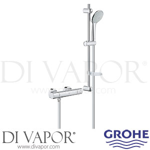 Grohe 34437000 Grohtherm 1000 Cosmopolitan Thermostatic Shower Mixer (3/4 Inch) Spare Parts