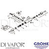 Grohe 34438003 Mixer Spare Tech Diagram