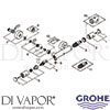 Grohe 34440002 Mixer Spare Tech Diagram