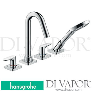 Hansgrohe 34444000 AXOR Citterio M 4-Hole Rim Mounted Bath Mixer with Lever Handles and Escutcheons >01/17 Spare Parts