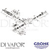 Grohe 34446001 Mixer Spare Tech Diagram