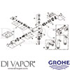 Grohe 34449000 Mixer Spare Tech Diagram