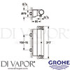 Grohe 34463001 Mixer Spare Diagram