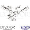 Grohe 34463001 Mixer Spare Tech Diagram