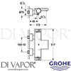 Grohe 34466001 Mixer Spare Diagram