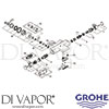 Grohe 34466001 Mixer Spare Tech Diagram