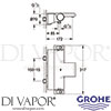 Grohe 34467001 Mixer Spare Diagram