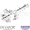 Grohe 34484001 Mixer Spare Tech Diagram