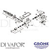 Grohe 34491000 Mixer Spare Tech Diagram