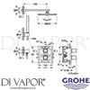 Grohe 34506000 Spare Diagram