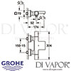Grohe Grohtherm Cube Thermostatic Bath Shower Mixer Dimensions