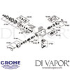 Grohe Grohtherm Cube Thermostatic Bath Shower Mixer Spares