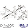 Grohe 34519000 Mixer Spare Tech Diagram