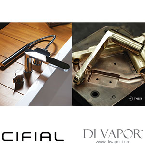 Cifial 3452070-625 Shower Bar with Fixed Shower Manual and Water Inlet with Inverter Brass Spare Parts