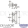 Grohe 34550000 Mixer Spare Diagram