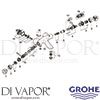 Grohe 34555IP0 Mixer Spare Tech Diagram
