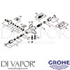 Grohe 34567000 Mixer Spare Tech Diagram