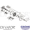 Grohe 34573000 Mixer Spare Tech Diagram