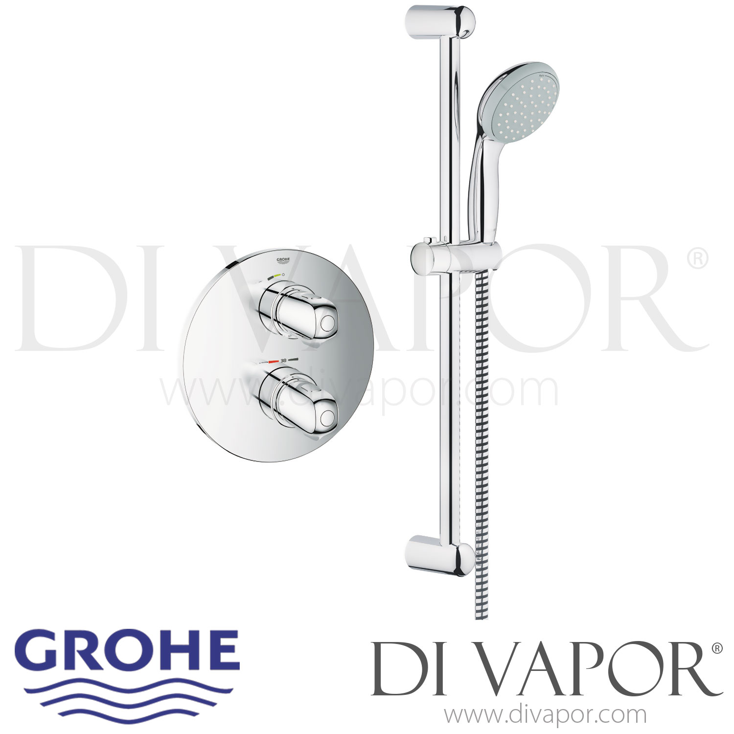 34575000 Grohtherm 1000 Concealed Shower Set Spare Parts