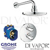 Grohe Grohtherm 1000 Perfect Shower Set Euphoria Cosmopolitan 180 Spare Parts