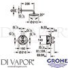 Grohe 34582001 Spare Diagram